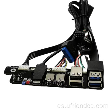 Potencia de altavoces de micrófono de audio de placa base dual de USB